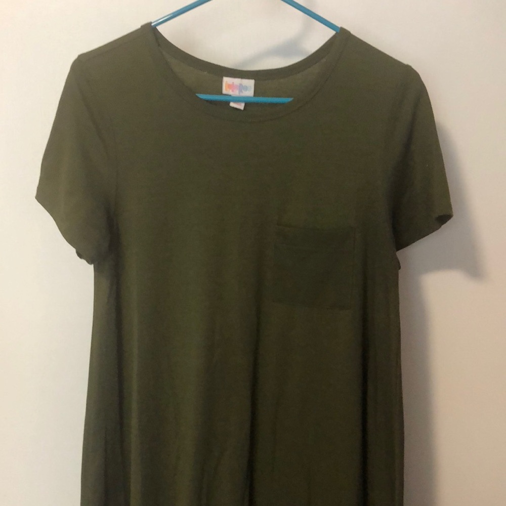 LuLaRoe olive green Carly dress